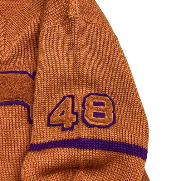 Vintage 1940s cathedral high school Minnesota wool varsity sweater - Picture 7 of 8